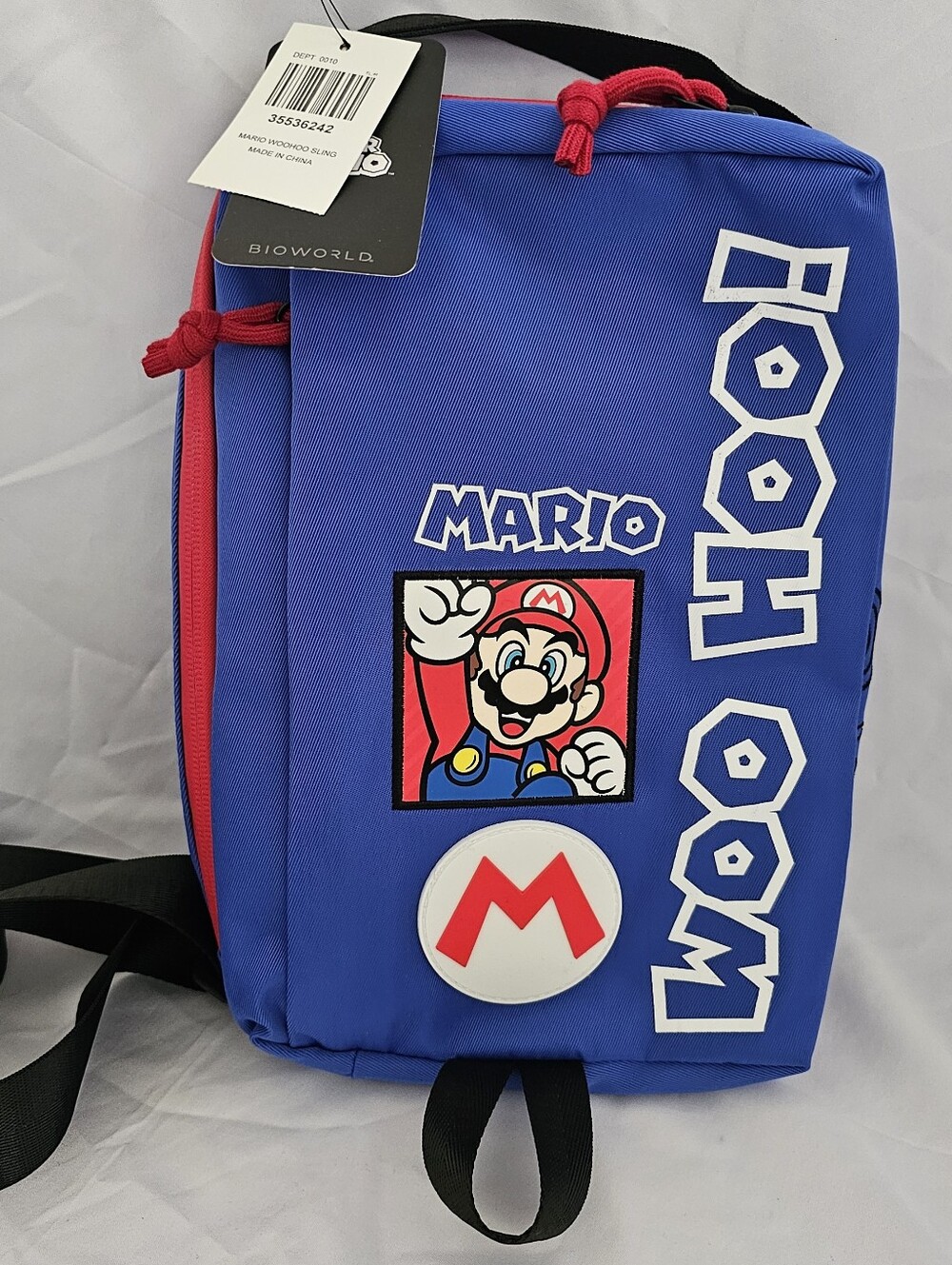 Nintendo Super Mario Bros Woohoo Adjustable Shoulder Sling Bag Purse